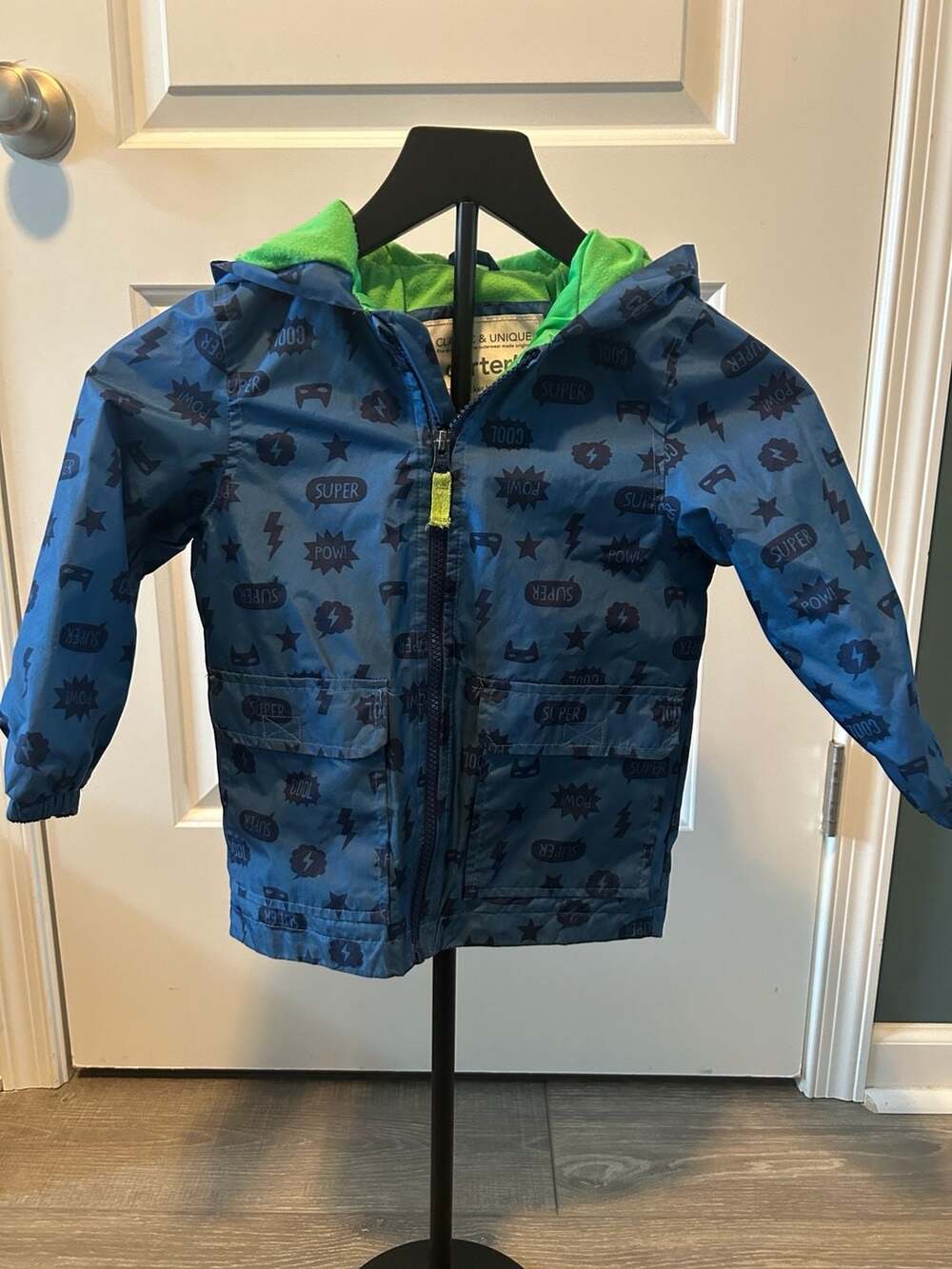 UGC Boys CARTER's Lined Jacket Outerwear Clothes Size 4T Superhero